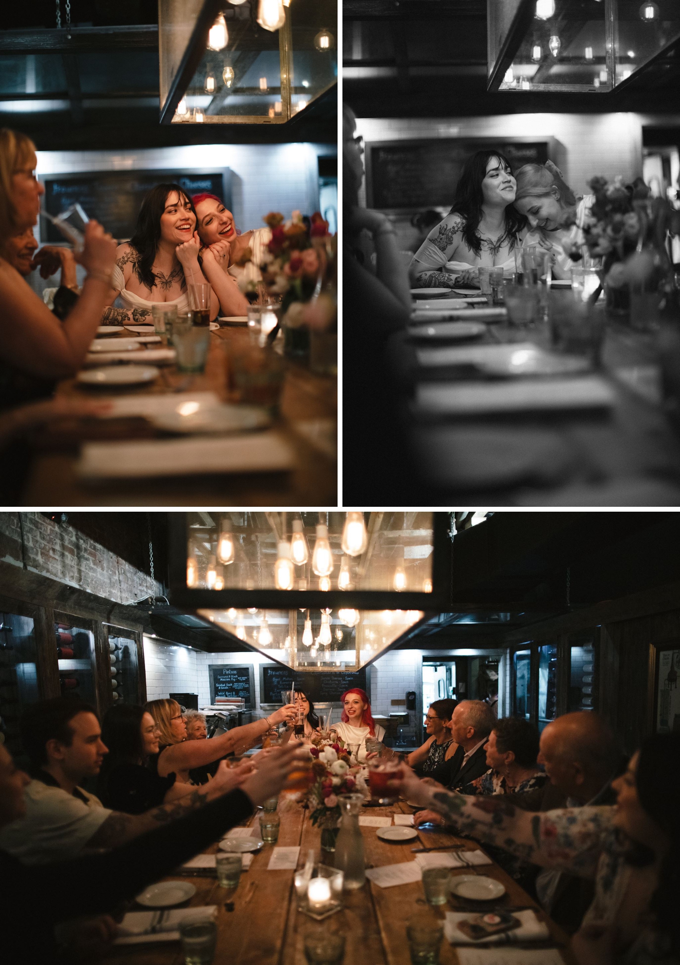Elopement dinner reception at Francis Tavern