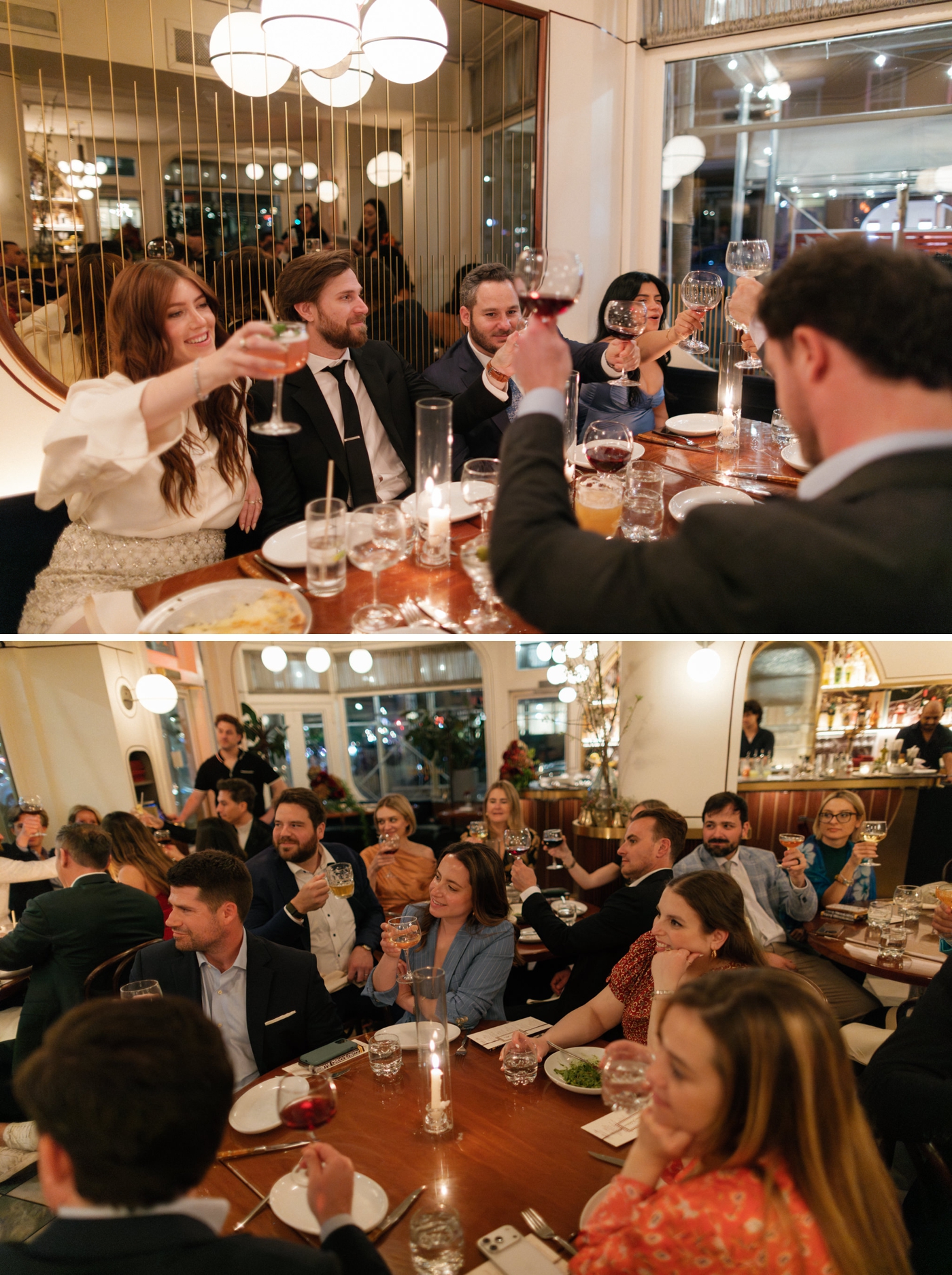 Dinner party reception at Don Angie 