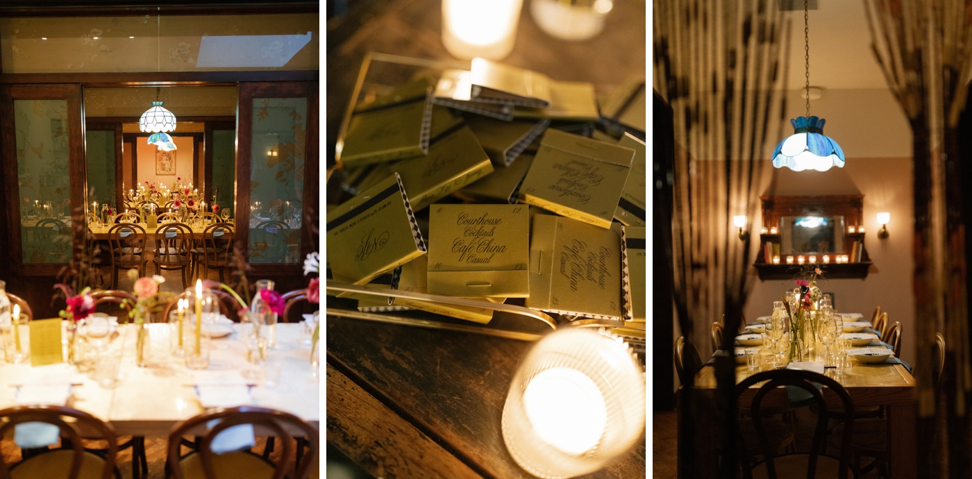 Elopement Reception dinner at Cafe China in NYC