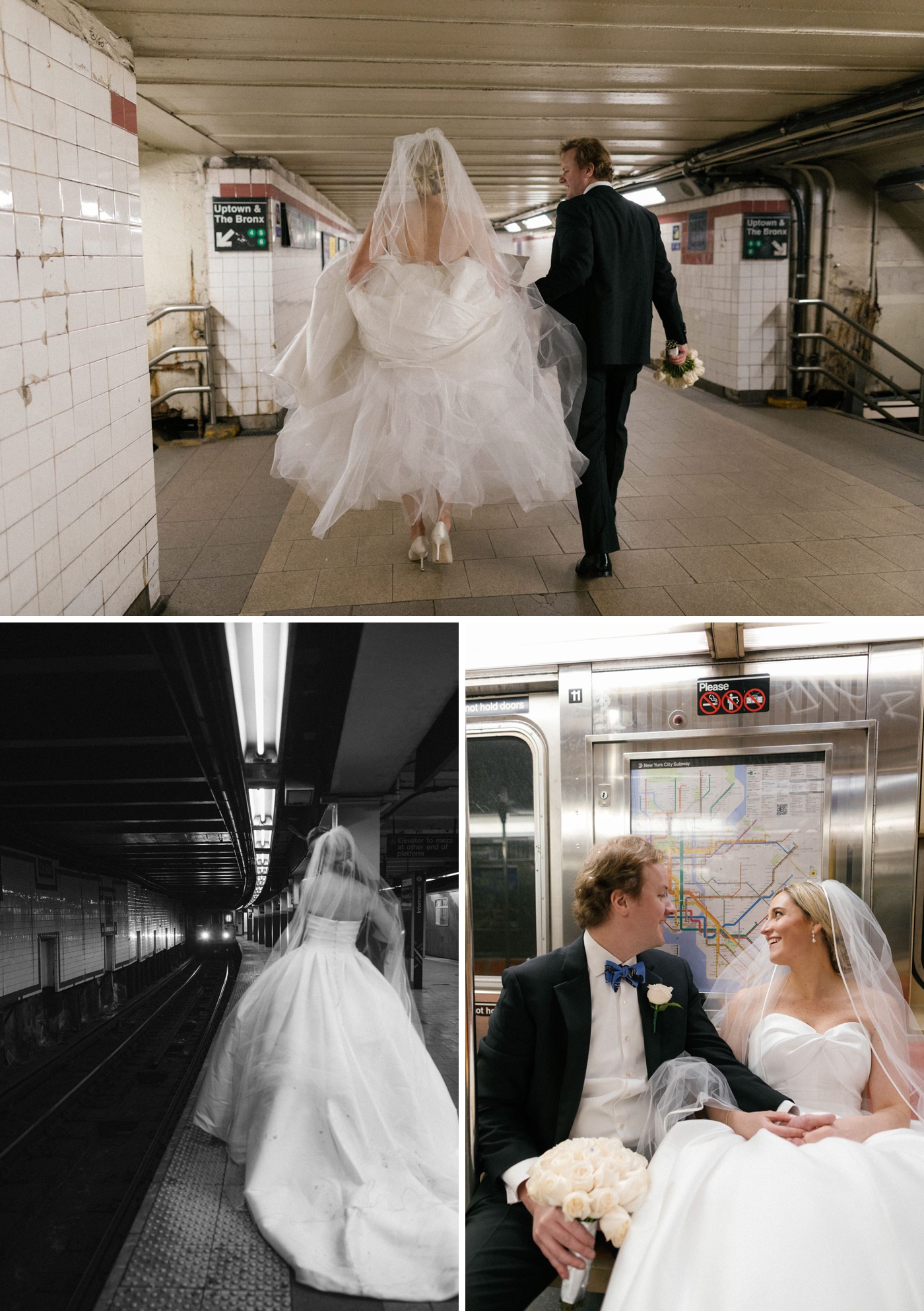 How to add in NYC subway photos to your elopement timeline