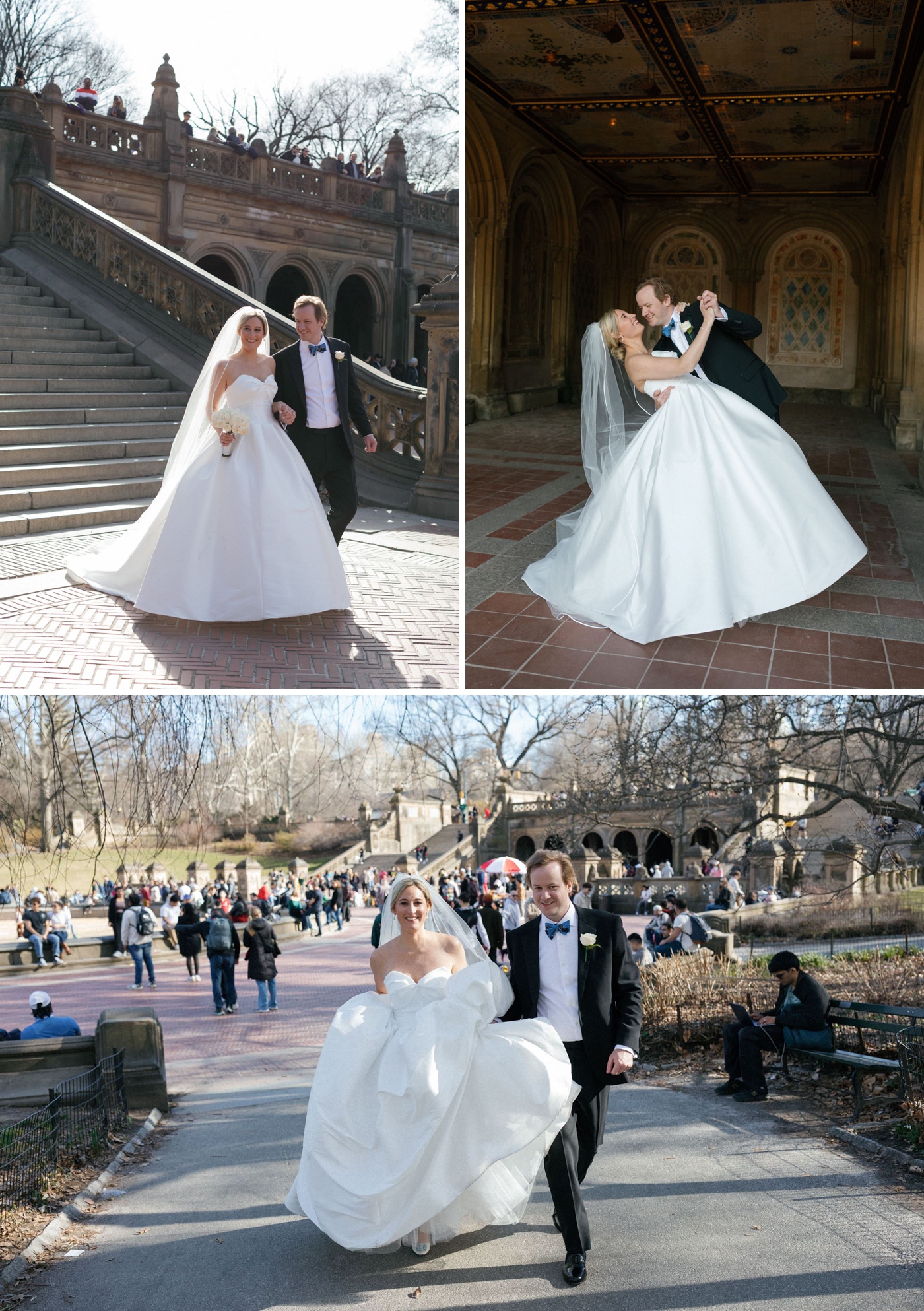 Central park elopement photos