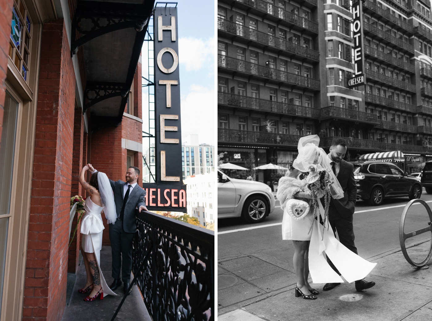 NYC elopement at Hotel Chelsea